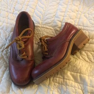 Nine West chunky heeled oxfords